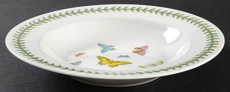 Botanic Garden Butterflies Rim Soup Bowl