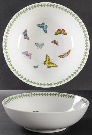 Botanic Garden Butterflies 9" Round Vegetable Bowl