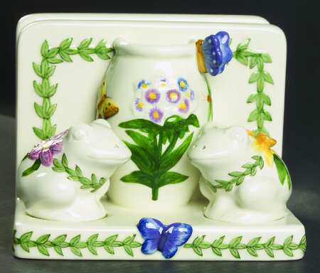 Botanic Garden Countertop Collection Figural Napkin/Salt & Pepper Set