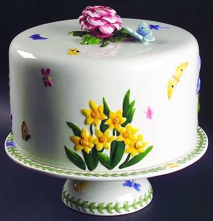 Botanic Garden Countertop Collection Footed Cake Plate & Cover