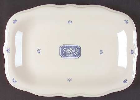 Maison Blue 15" Rectangular Serving Platter