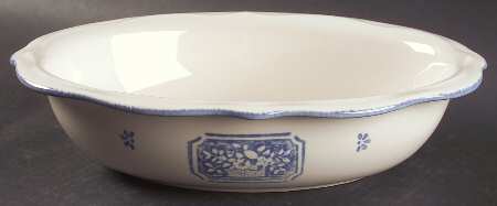 Maison Blue 11" Oval Vegetable Bowl