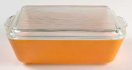 Orange Large Refrigerator Jar & Lid by Pyrex