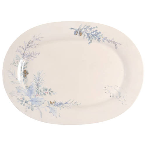 Winter Frost 14" Oval Serving Platter