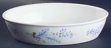 Winter Frost 10" Oval Baker