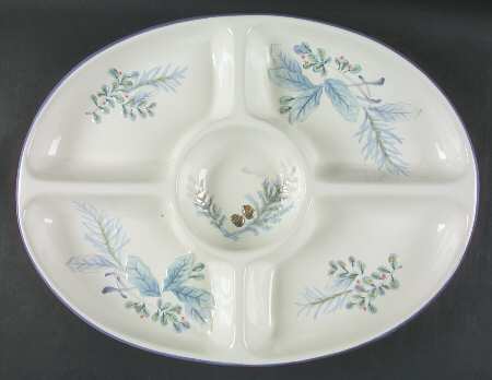 Winter Frost 5 Part Oval Divided Server