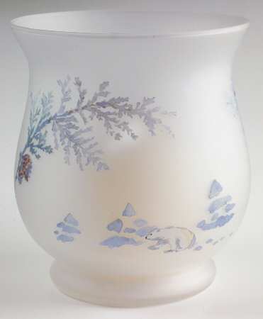 Winter Frost 6" Glassware Hurricane