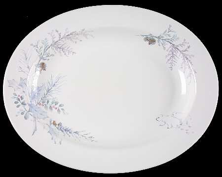Winter Frost 14" Oval Serving Platter