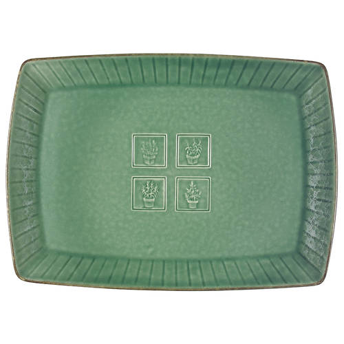 Naturewood Serenity Green 16" Rectangular Serving Platter by Pfaltzgraff
