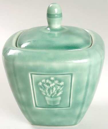 Naturewood Serenity Green Sugar Bowl & Lid
