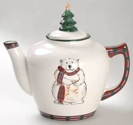 Snow Bear Sculpted Teapot & Lid