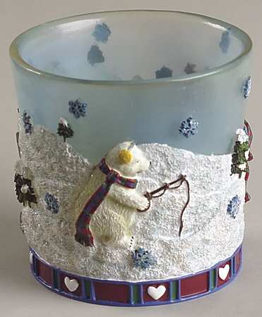 Snow Bear Sculpted Votive Candleholder