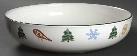 Snow Bear 10" Large Salad Serving Bowl