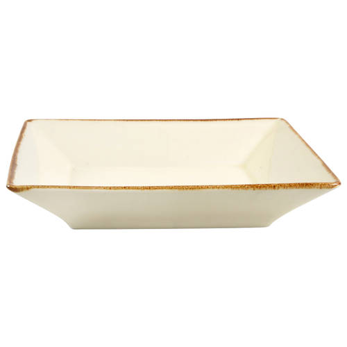 Asian Square Putty 9" Square Vegetable Bowl
