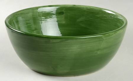 Sausalito Moss Green 8" Round Vegetable Bowl