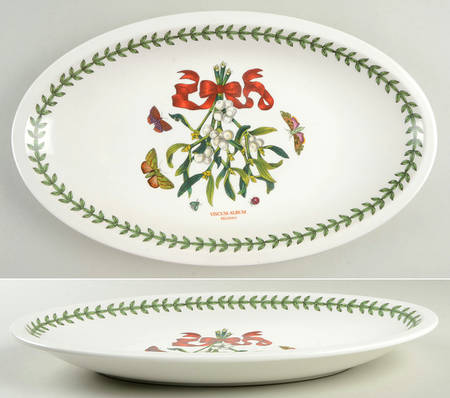 Botanic Garden Mistletoe 13" Oval/Low Sovereign Server
