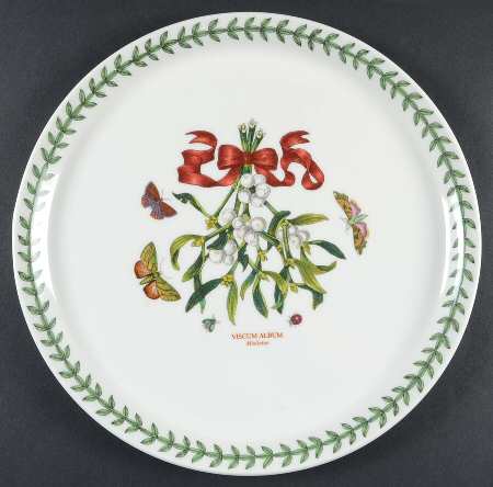 Botanic Garden Mistletoe 12" Pizza/Cheese/Cake Plate
