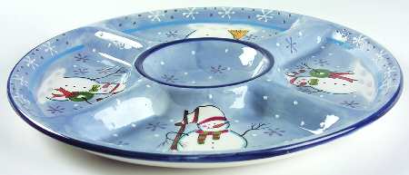 Snowman 1 Piece Chip & Dip