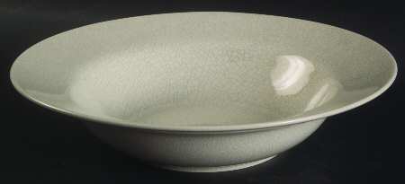 Crackle Creme Rim Soup Bowl
