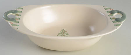 Naturewood Holiday 11" Nesting Handled Oval Serving Bowl
