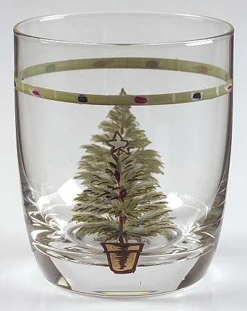Naturewood Holiday Glassware Double Old Fashioned