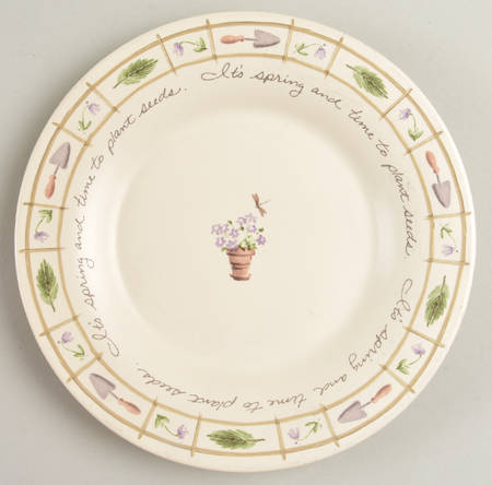 Flower Garden Salad Plate