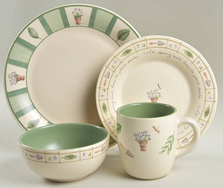 Flower Garden 4 Piece Place Setting