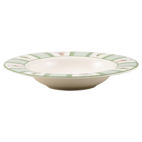 Flower Garden Large Rim Soup Bowl