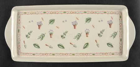 Flower Garden 15" Melamine Sandwich Tray