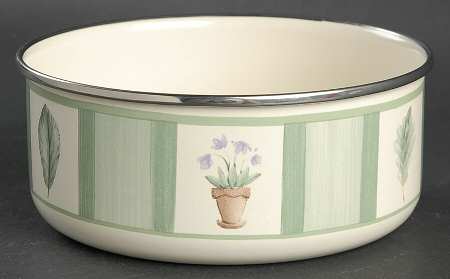 Flower Garden 5 3/4" Metal Bowl