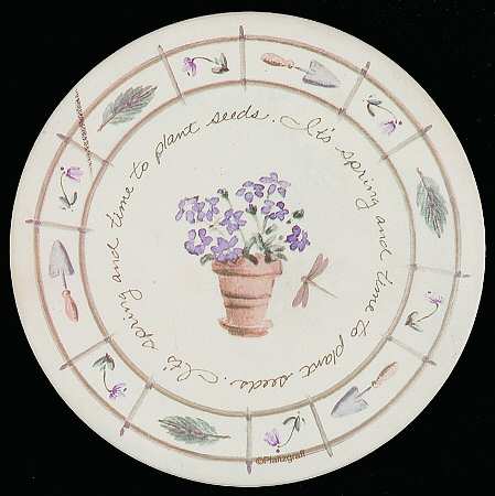 Flower Garden Round (Thirsty) Stone Coaster