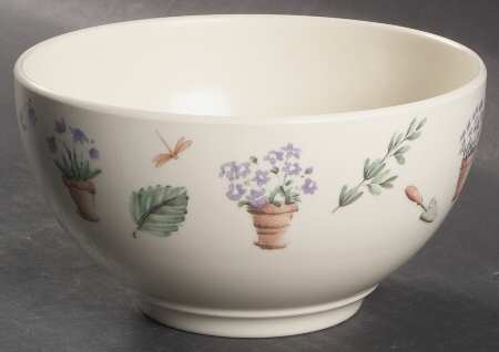 Flower Garden Melamine Soup/Cereal Bowl