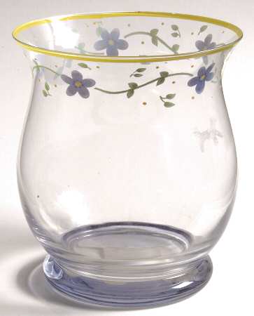 Melissa Hand Painted Glassware Votive Candleholder