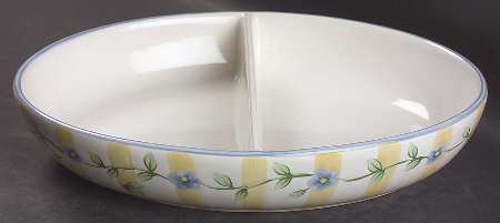 Melissa 10" Oval Divided Vegetable Bowl