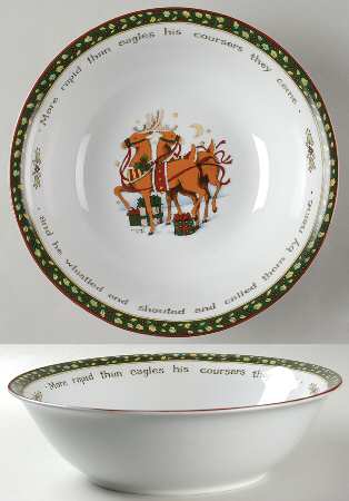 Christmas Story 12" Large Salad Serving Bowl
