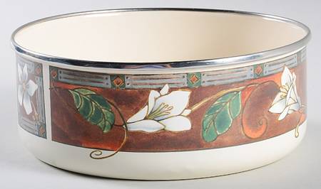 Mission Flower 6 5/8" Metal Bowl