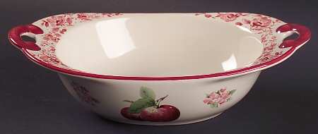 Delicious 9" Nesting Handled Oval  Serving Bowl