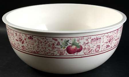 Delicious 11" Large Melamine Salad Serving Bowl