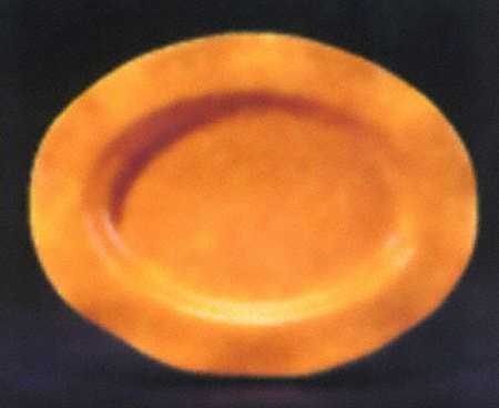 Onde Amber (Gold) 17" Oval Serving Platter