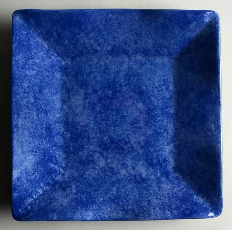 Onde Blu (Blue) Square Salad Plate