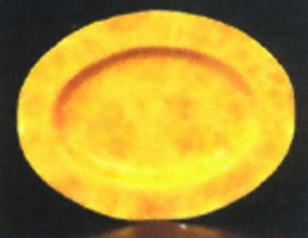 Onde Giallo (Yellow) 17" Oval Serving Platter