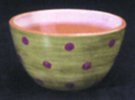 Stripes and Dots Green Coupe Cereal Bowl