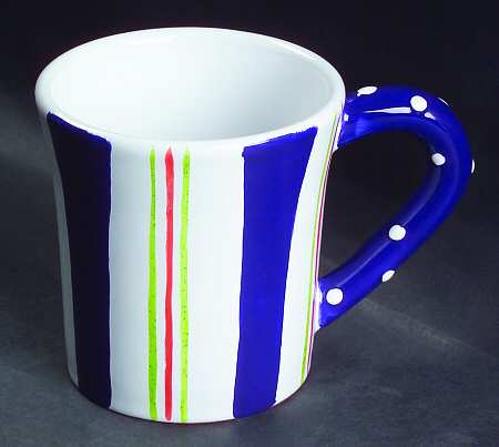 Coquette Blue Accent Mug