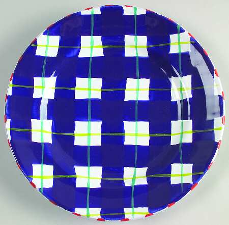 Coquette Blue Accent Salad Plate