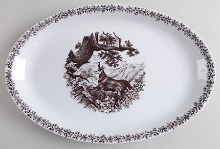 PMM1 15" Oval Serving Platter by Porzellan - Munchen