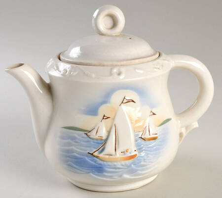 Nautical Mini Teapot & Lid