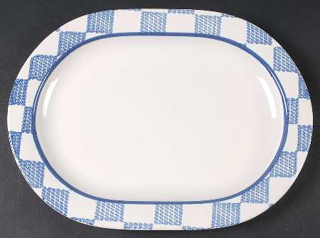Hopscotch (No Fruit) 12" Oval Serving Platter