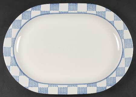 Hopscotch (No Fruit) 14" Oval Serving Platter