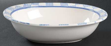 Hopscotch (No Fruit) 10" Oval Vegetable Bowl