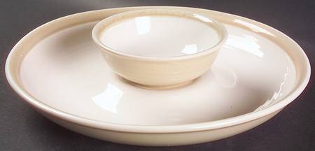 Caramel (2 Piece) Chip & Dip Set by Pfaltzgraff